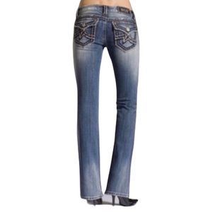 Miss Me Irene Flap Pocket Boot Cut Jeans 29x33